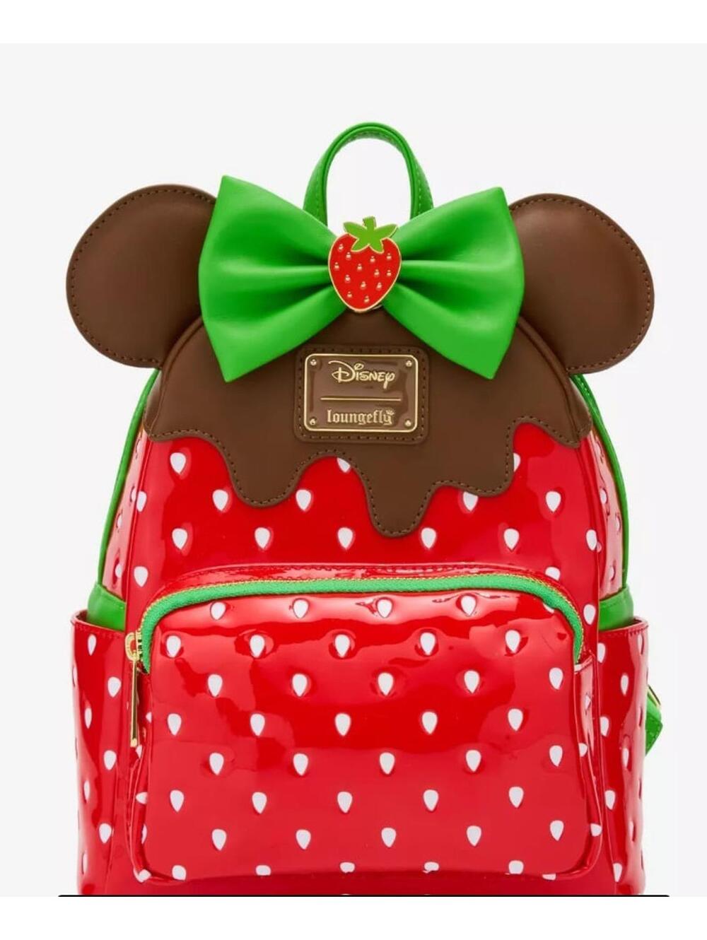 Loungefly Disney Minnie Chocolate Dipped Strawberry Ears Scented Mini Backback